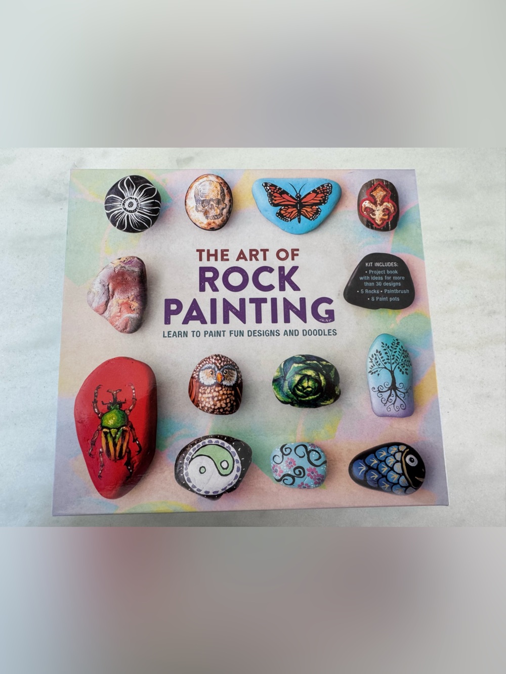 The Art of Rock Painting - Colorful Decorative Stone Art Kit